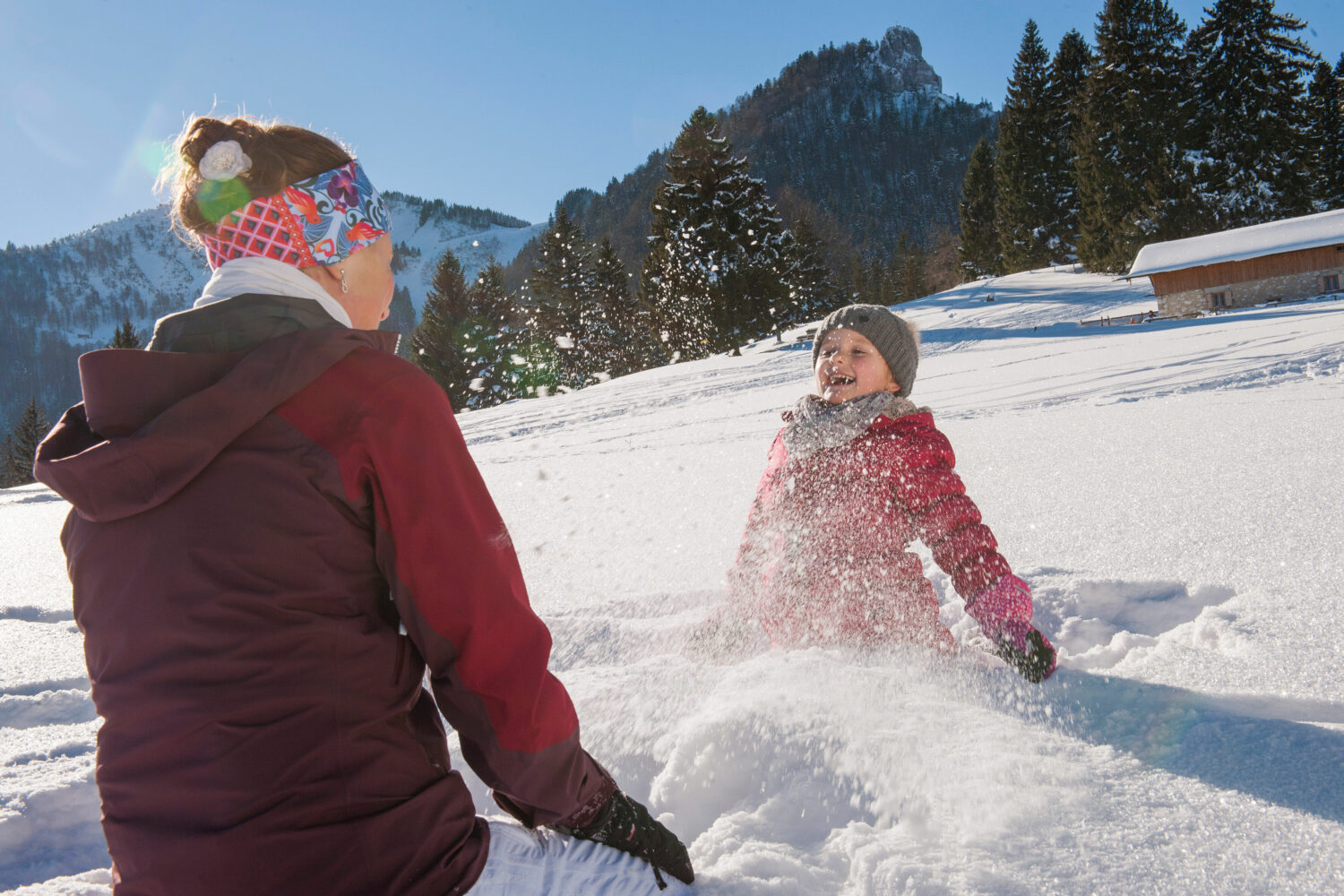 Auch pures Schneevergnügen gehört dazu.