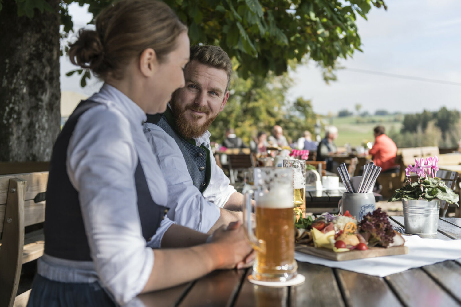 Upper Bavarian beer garden culture