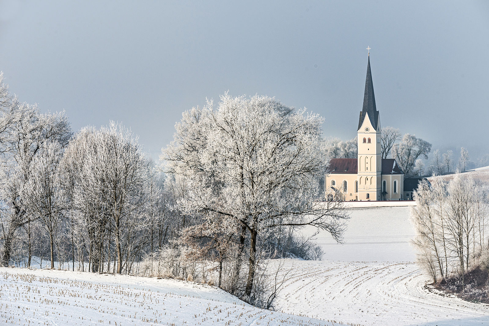 Blick auf eine Kirche