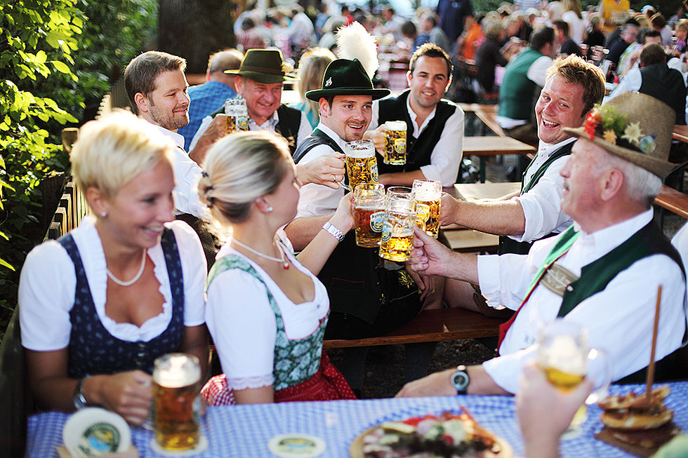 Beer gardens for cyclists