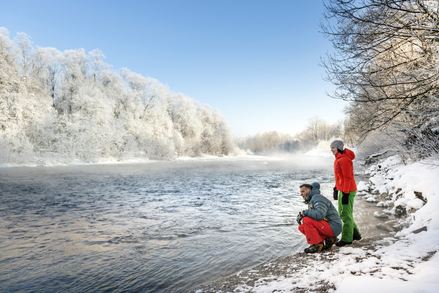 Winter an der Isar