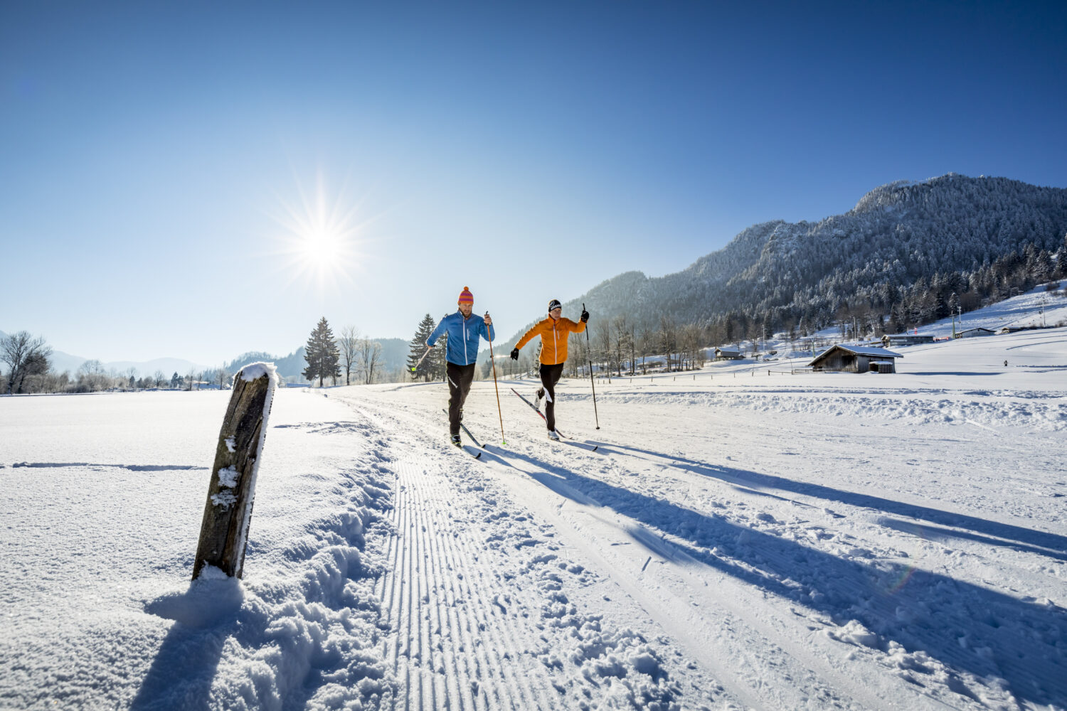 Langlauf in Lenggries.