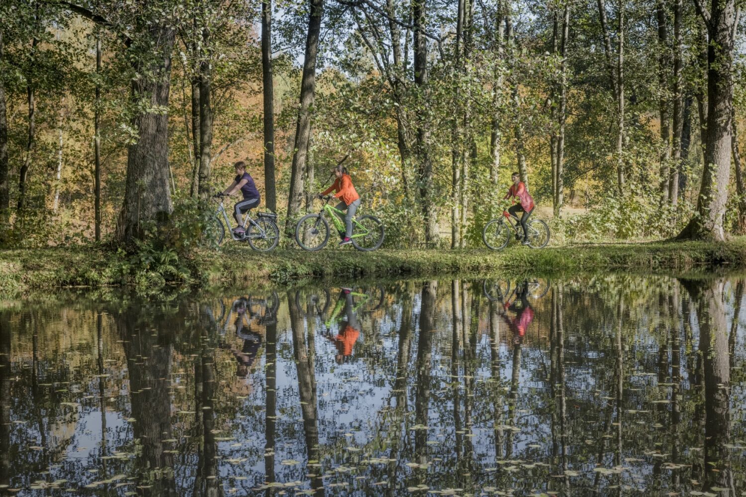 Am schönsten sind unsere herbstlichen Radl-Touren mit Familie und Freunden.