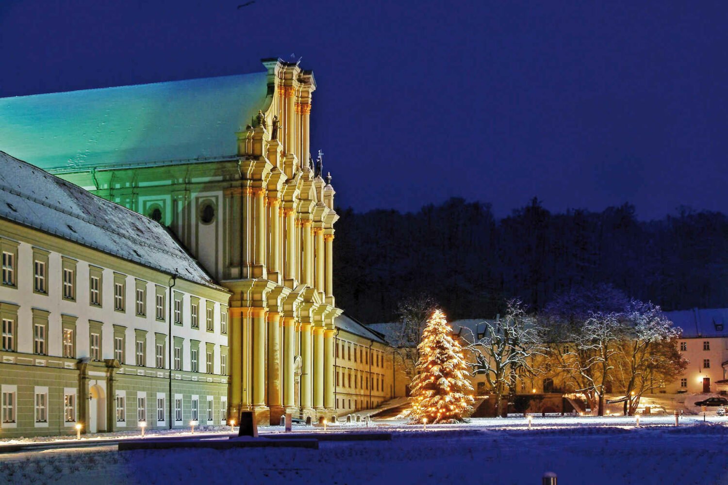 Weihnachtsstimmung auf dem Klosterarreal in Fürstenfeld