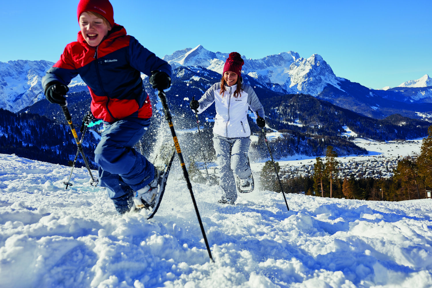 Ein Riesenspaß für Groß und Klein: Wandern im Schnee.