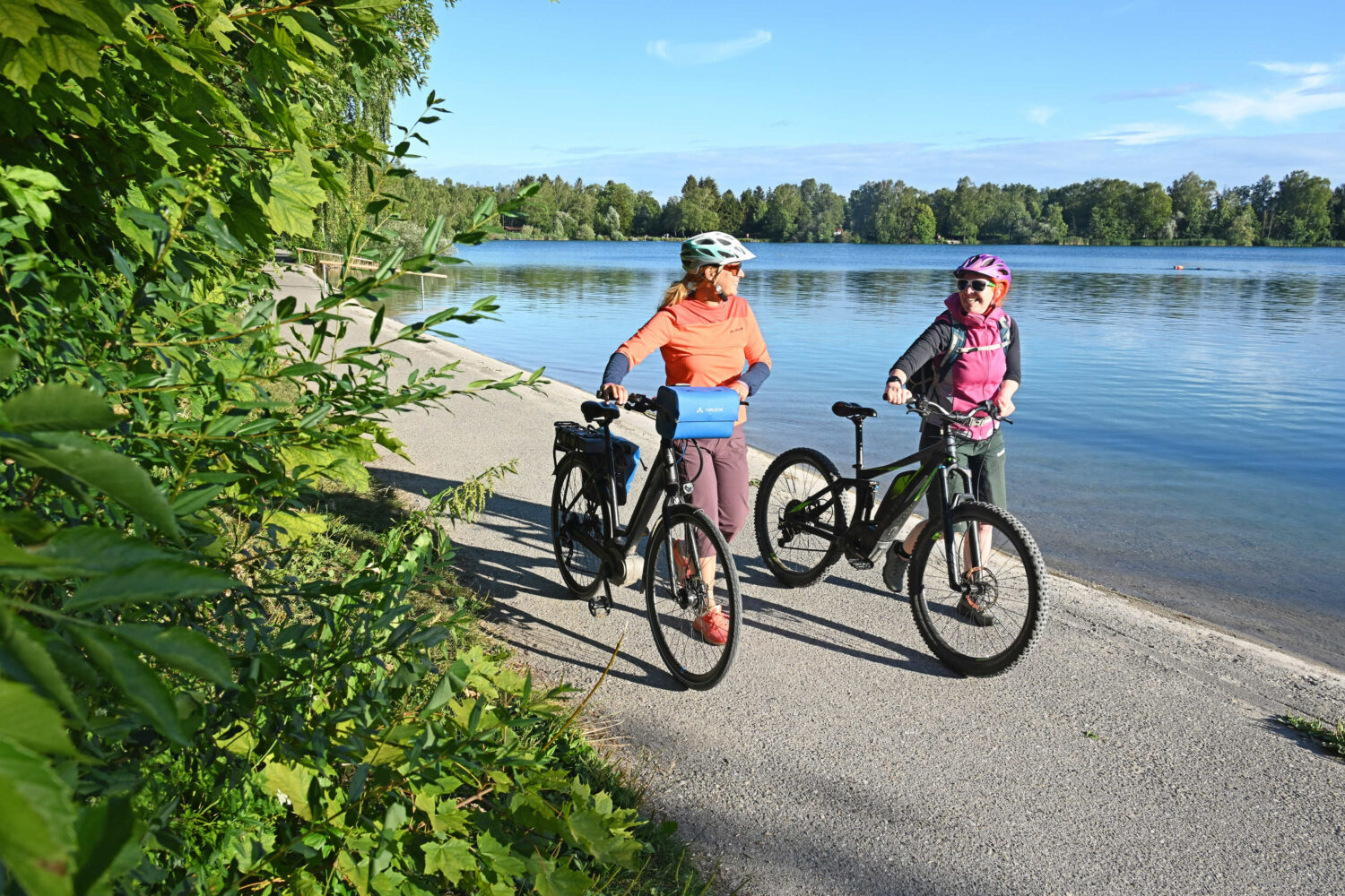 Entspannt unterwegs am Olchinger See